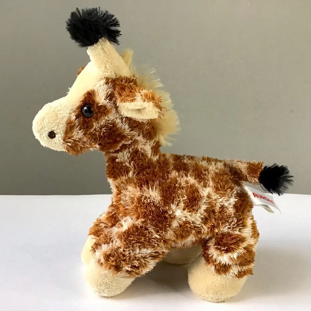 Aurora Gigi Giraffe Plush Stuffed Animal Mini Flopsies Weighted Beanbag 8”